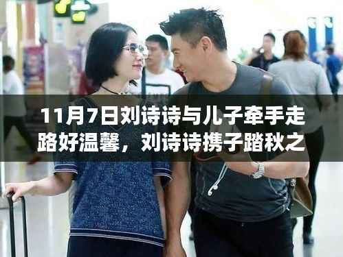刘诗诗携子踏秋,温馨牵手美景中