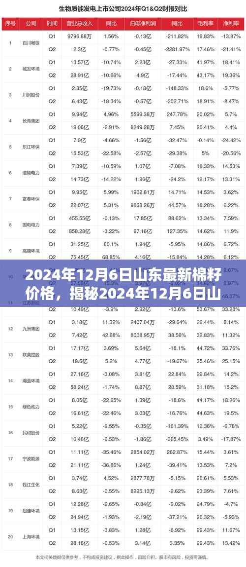 揭秘山东棉籽价格走势,2024年12月6日最新动态与预测分析